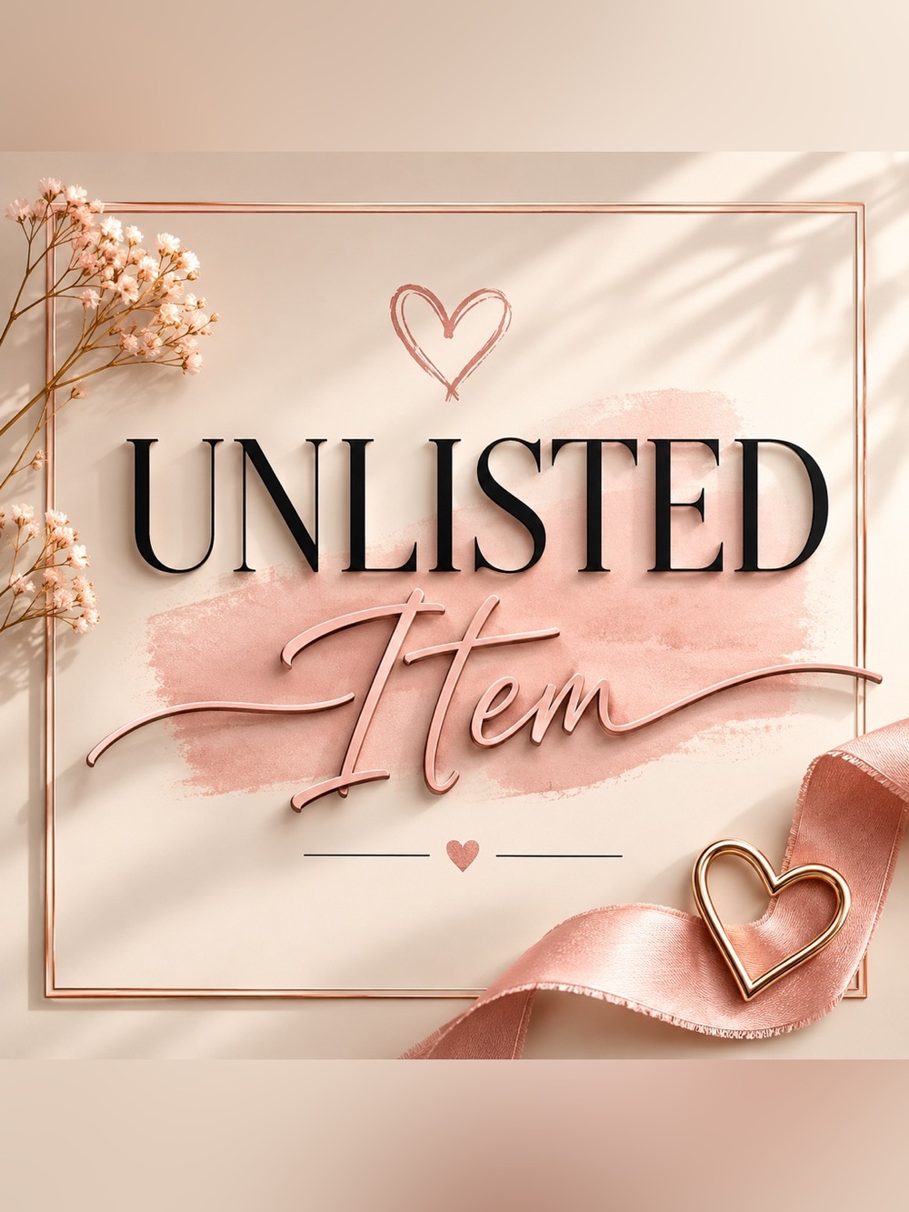 unlisted item